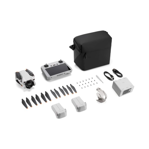 DJI Mini 3 Fly More Combo med DJI RC smartcontroller + GRATIS 2 stk. valgfri bøger om droner - Droneland