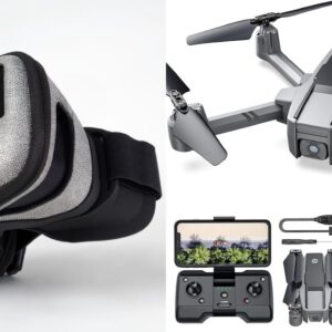 Holy Stone HS440D FPV Bundle + Dronemask 2 FPV briller + Gratis 2 valgfri gaver - Droneland