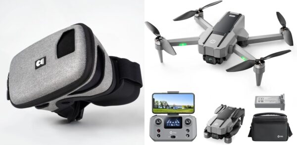 Holy Stone HS440G FPV Bundle + Dronemask 2 FPV briller + Gratis 2 valgfri gaver - Droneland