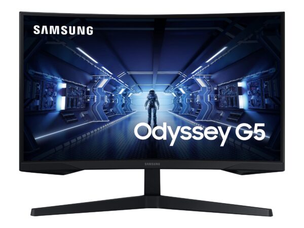 Samsung Odyssey G5 C27G54TQWU 27" 2560 x 1440 HDMI DisplayPort 144Hz curved buet gaming PC skærm - Droneland