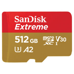 SANDISK MicroSDXC Extreme 512GB Adapter 160MB/s A2 C10 V30 - Droneland
