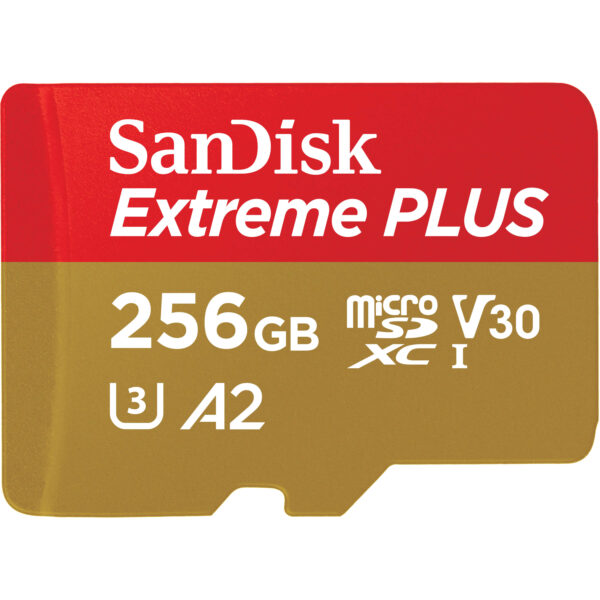 SANDISK MicroSDXC Extreme Plus 256GB 170/90MB/s A2 C10 V30 UHS-I - Droneland
