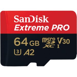 SANDISK MicroSDXC Extreme Pro 64GB 170MB/s A2 C10 V30 UHS-I - Droneland