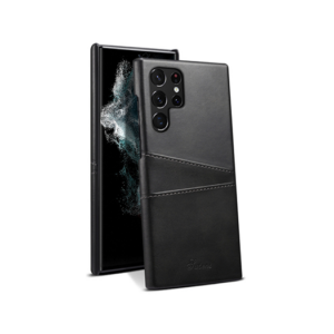 Samsung Galaxy S24 Ultra - NX Design&trade; Læder Cover M. Kortholder - Sort - NX Design