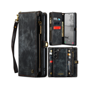 Samsung Galaxy S24 Plus - CaseMe&trade; Multifunktionel Læder Etui / Pung - Sort - CaseMe