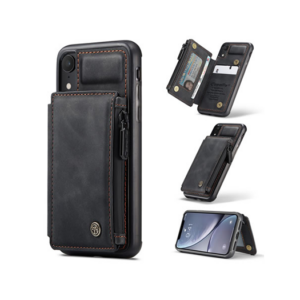 iPhone XR - CaseMe&trade; Æra Læder Etui M. Bag Pung - CaseMe