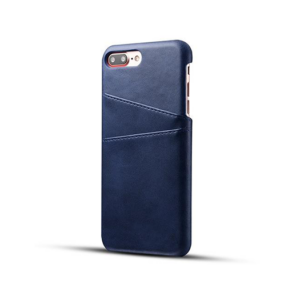 iPhone 7/8 Plus - NX Design Læder Bagcover Pung - Blå - NX Design