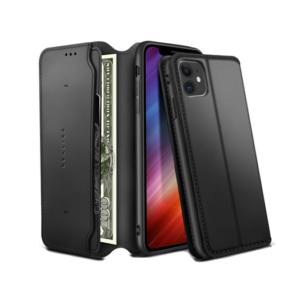 iPhone 11 - Realike&trade; Folio Læder Cover M. Kortholder - Sort - Realike