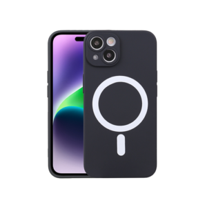 iPhone 15 - Magnetisk Silikone Cover M. MagSafe - Sort - DELUXE