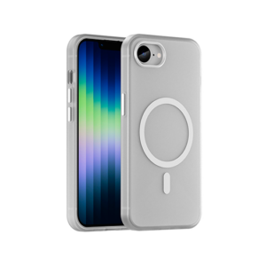 iPhone 7/8/SE(2020/2022) - DeLX&trade; Translucent MagSafe Silikone Cover - Hvid - DeLX&trade;