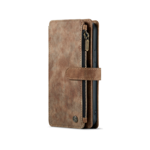 iPhone 13 Pro - CaseMe&trade; Multifunktionel Læder Etui / Pung - Brun - CaseMe