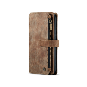 iPhone X/Xs - CaseMe&trade; Multifunktionel Læder Etui / Pung - Brun - CaseMe