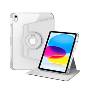 iPad Air 11" (2024/2025) - Akrylisk 360° Cover m. Stander - Lysegrå - DeluxeCovers