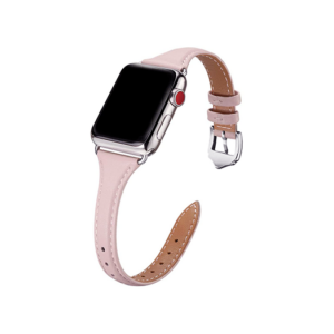 Apple Watch (42/44/SE/45/46/49mm) - Wonder™ Classic Læder Rem - Rose - Wonder