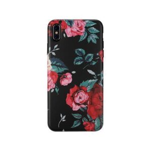iPhone X/Xs - Verdenatura Floral Flower Cover - Red Rose - DeluxeCovers