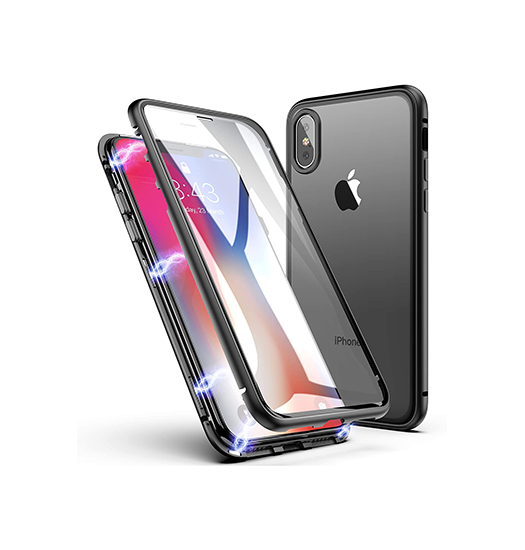 iPhone Xs Max - MagGuard™ 360 Magnetisk Cover M. Hærdet glas - CaseMe