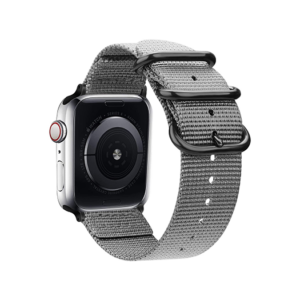 Apple Watch (38/40/SE/41/42mm) - Nato Military Nylon Rem - Mat Gray - Hemmit