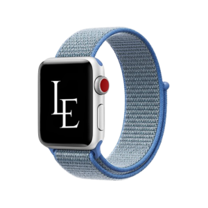 Apple Watch (38/40/SE/41/42mm) - L'Empiri&trade; Nylon Velcro Rem - Blå - L'Empiri&trade;