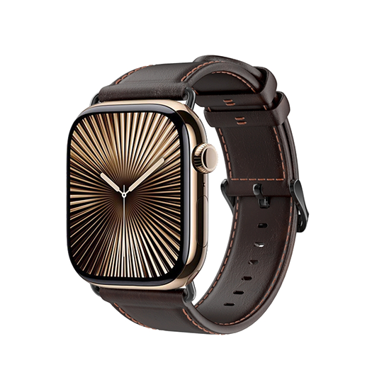 Apple Watch (42/44/SE/45/46/49mm) - DUX DUCIS™ Business Ægte læderrem - Brun - DUX DUCIS