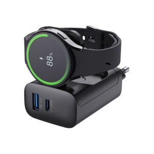 Samsung Watch - MagCold® Trådløs Oplader & Vægoplader - 23W - Sort - DeluxeCovers