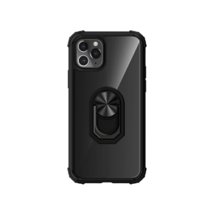 iPhone 12 Pro Max - Cover M. Ring & Magnetisk Kickstand - Sort - DeluxeCovers