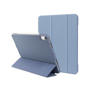 iPad Mini 6/7 (2021/2024) - LUX&trade; Smart Trifold Silikone Cover  - Navy/Lilla - LUX