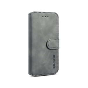 iPhone 6/6s - DG.MING&trade; Classical Læder Etui / Taske M. Pung - Grå - DG.MING&trade;