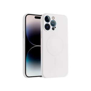 iPhone 14 Pro Max - Magnetisk Silikone Cover M. MagSafe - Beige - DELUXE