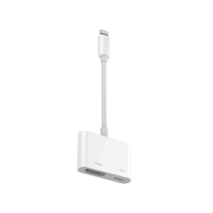 Lightning til HDMI Adapter - 1080P - 12cm - Hvid - DeluxeCovers