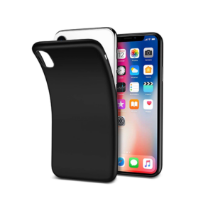 iPhone X/Xs - PRO+ Design Mat Slim Silikone Cover - Sort - PRO+