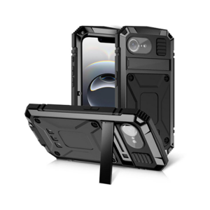 iPhone 16e - R-JUST&trade; Safeguard Vandtæt 360° Cover - Sort - R-JUST&trade;