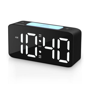 Vækkeur M. RGB Temperatur- og Fugtighedsvisning - DeLX&trade;