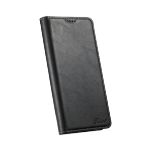 iPhone 16 Plus - Suteni® Oil Wax Lædercover - Sort - Suteni