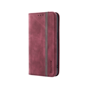 iPhone 13 Pro - CaseMe&trade; Vintage Læder Etui / Pung - Bordeaux Rød - CaseMe