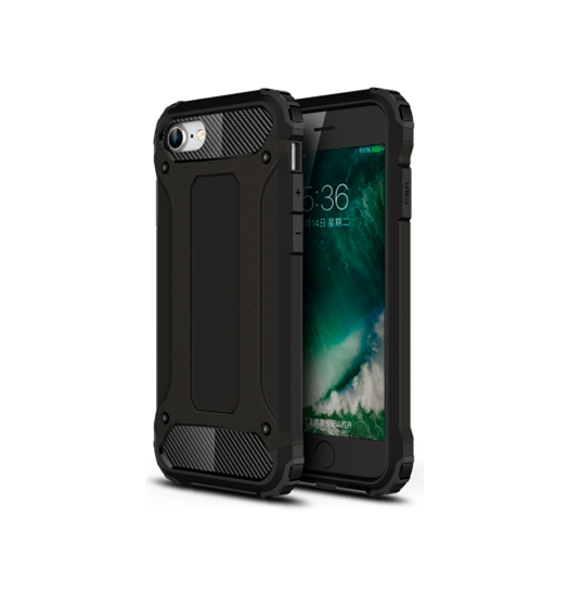 iPhone 7/8/SE(2020/2022) - ARMOR-HV™ Stødsikkert Håndværker Cover - Sort - ARMOR-HV™