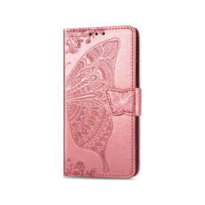 iPhone 6/6s - BUTTERFLY&trade; Læder Etui / Taske M. Pung - Rose - BUTTERFLY