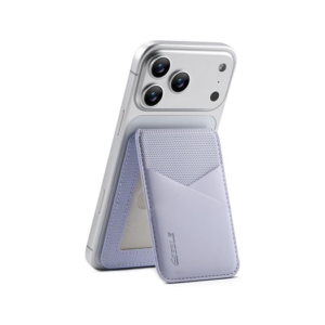 ESEBLE&trade; - RFID Læder Kortholder til iPhone - M. MagSafe - Lilla - ESEBLE