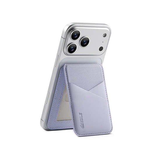 ESEBLE™ - RFID Læder Kortholder til iPhone - M. MagSafe - Lilla - ESEBLE