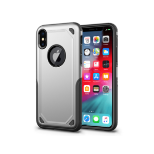 iPhone X/Xs - REALIKE&trade; Pro Stødsikkert Håndværker Cover - Sølv - Realike