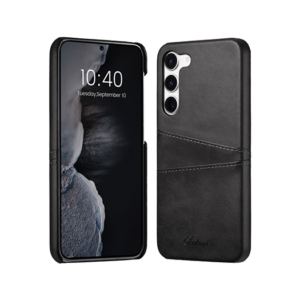 Samsung Galaxy S24 - NX Design&trade; Læder Cover M. Kortholder - Sort - NX Design