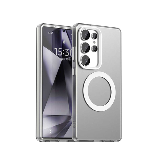 Samsung Galaxy S25 Ultra - DeLX™ Translucent MagSafe Silikone Cover - Hvid - DeLX™