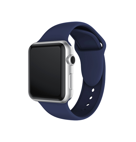 Apple Watch (42/44/SE/45/46/49mm) - PRO+ Silikone Sportsrem - Navy blå - PRO+