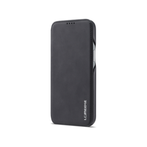iPhone 13 Mini - LC.IMEEKE&trade; Læder Flip Cover M. Kortholder - Sort - LC.IMEEKE FLIP