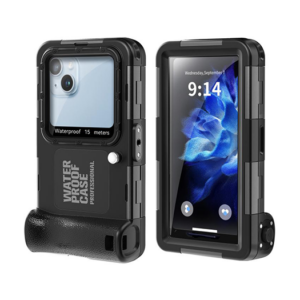 iPhone 17 Pro Max - RedPepper® Vandtæt Etui til Dykning  15m  Sort - Redpepper&trade;