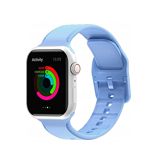 Apple Watch (38/40/SE/41/42mm) - CANDY™ Silikone Sportsrem - Blå - CANDY