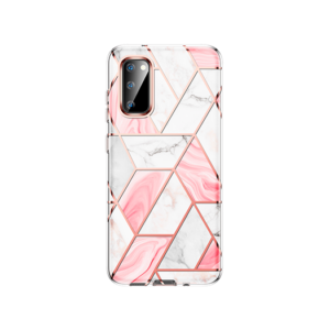 Samsung S20 - UNIQ&trade; Marble Silikone Cover - Rose Pearl - UNIQ