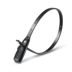 Tyverisikret Kabel­lås Til Cykelhjelm / Barnevogn - Sort - DeluxeCovers