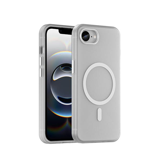iPhone 16e - DeLX™ Translucent MagSafe Silikone Cover - Hvid - DeLX™