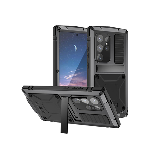 Samsung Galaxy S25 Ultra - R-JUST™ Safeguard Vandtæt 360 °Cover - Sort - R-JUST™