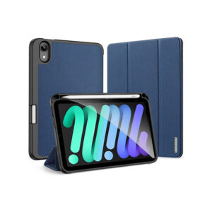 iPad Mini 6/7 (2021/2024) - DUX DUCIS&trade; Trifold Læder Cover M. Stander - Blå - DUX DUCIS